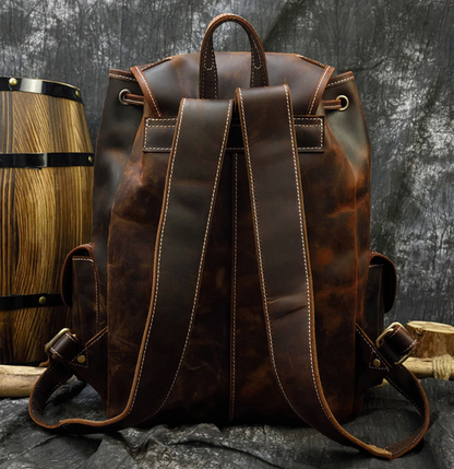 Leather Backpack Handmade Leather Rucksack Personalised Leather Laptop Backpack travel bag school bag Leather Hiking Bag Men Women best gift